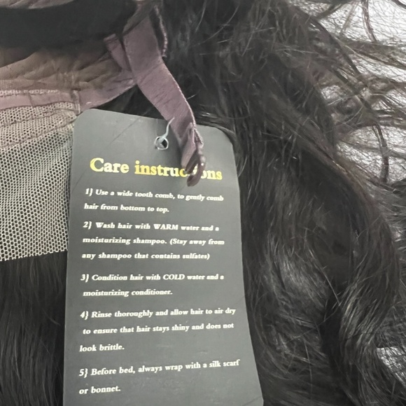 Maison Kone 30” Peruvian Human Hair Lace Wig Body Wave Dark Brown New/ Unused - Picture 7 of 9